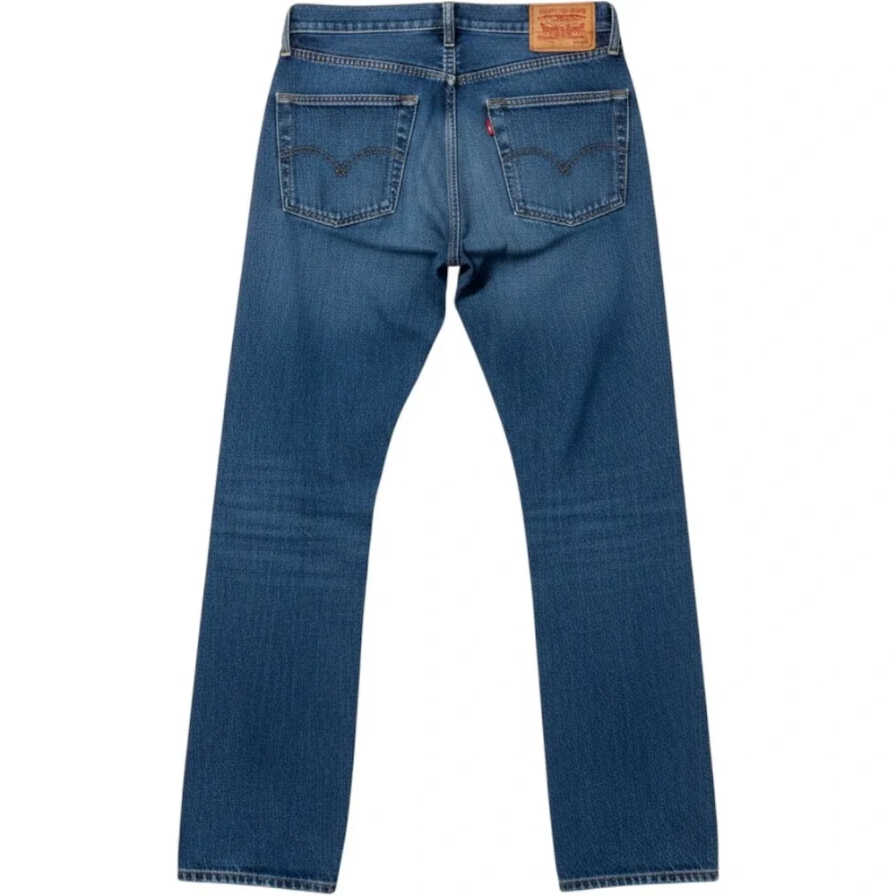 Levi's 501 Men's 32x32 Medium Wash Straight Leg Button Fly Jeans Red Tab